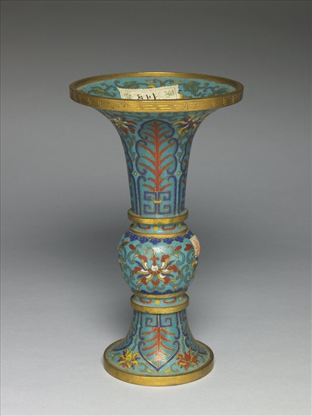 掐絲琺瑯瓶（五供）