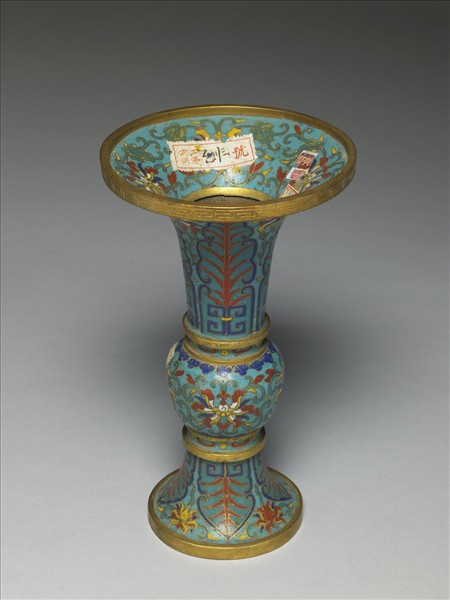 掐絲琺瑯瓶（五供）