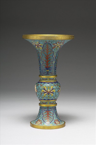 掐絲琺瑯瓶（五供）