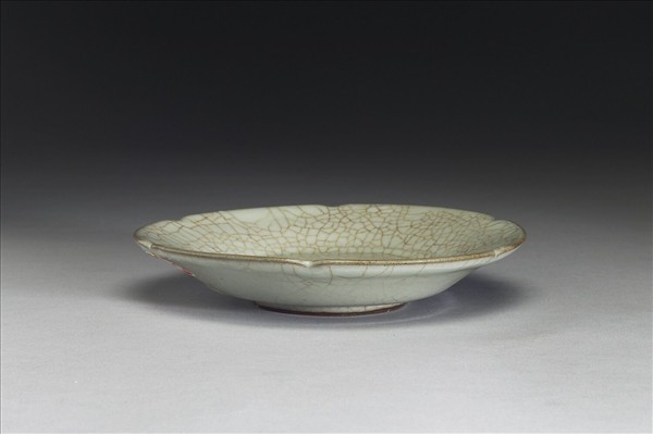 官窯 青瓷葵口洗