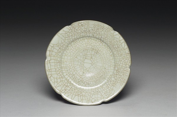 官窯 青瓷葵口洗