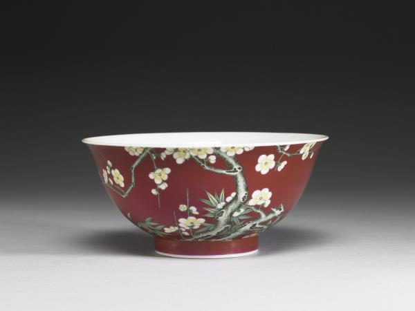 琺瑯彩梅竹先春圖碗