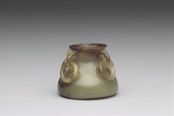 玉四耳活環壺