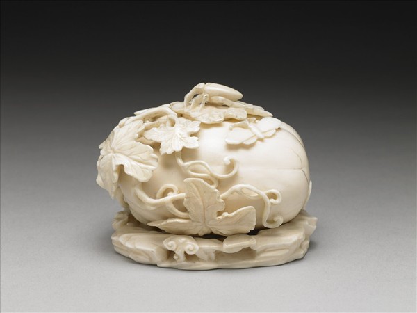 象牙雕瓜瓞水盛