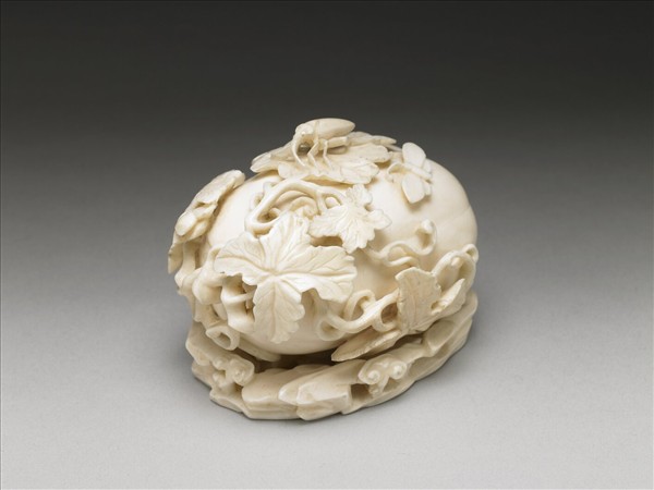 象牙雕瓜瓞水盛