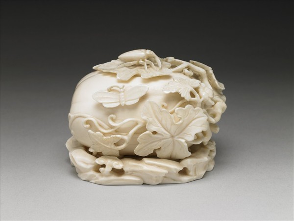 象牙雕瓜瓞水盛