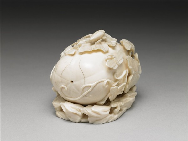 象牙雕瓜瓞水盛