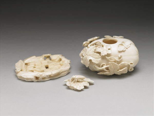 象牙雕瓜瓞水盛