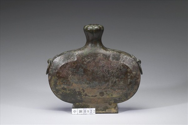 獸環蒜頭扁壺