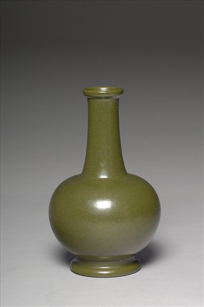 茶葉末釉長頸瓶