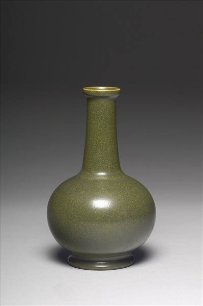 茶葉末釉長頸瓶