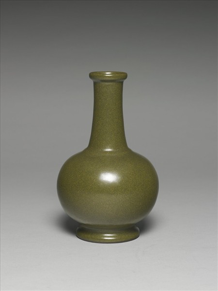 茶葉末釉長頸瓶