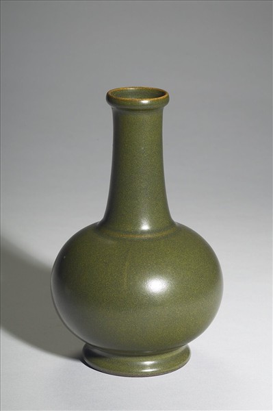 茶葉末釉長頸瓶