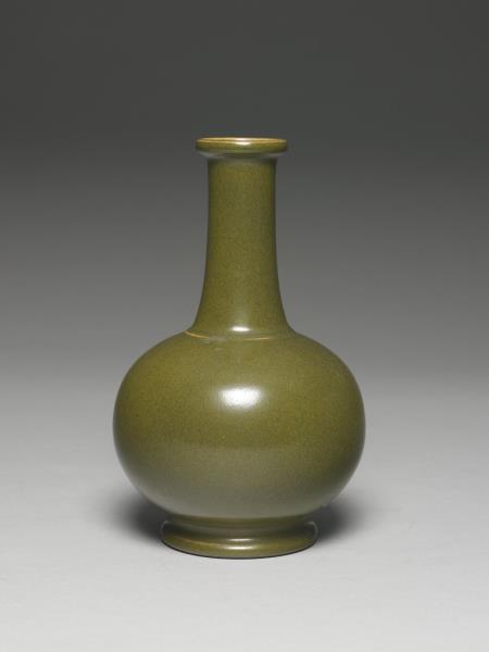 茶葉末釉長頸瓶