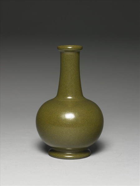 茶葉末釉長頸瓶