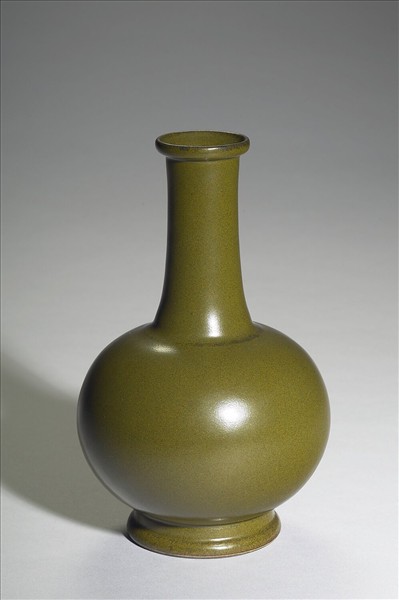 茶葉末釉長頸瓶