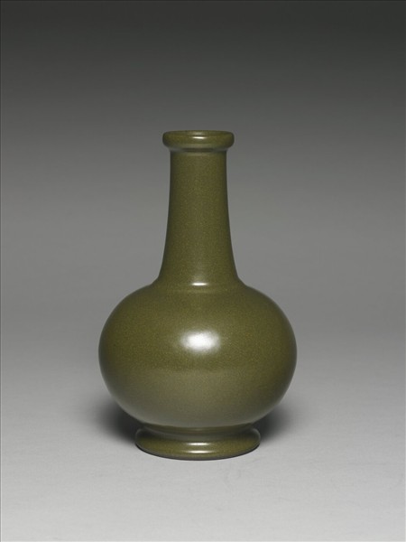 茶葉末釉長頸瓶