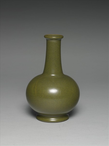 茶葉末釉長頸瓶