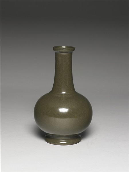 茶葉末釉長頸瓶