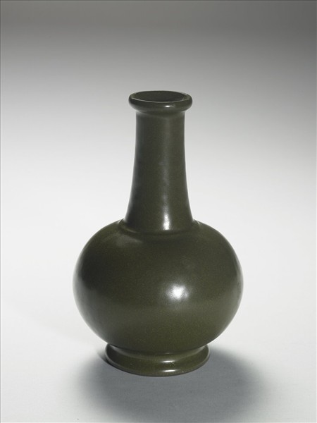 茶葉末釉長頸瓶