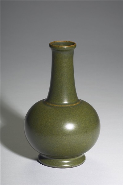 茶葉末釉長頸瓶
