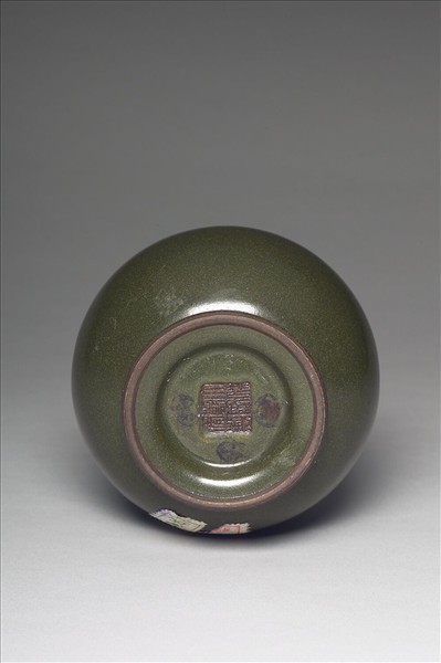 茶葉末釉長頸瓶