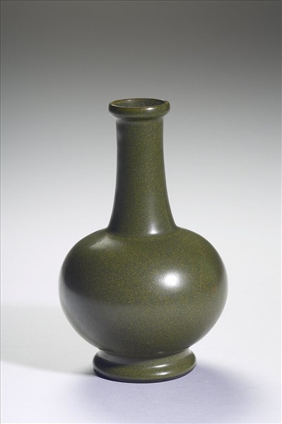 茶葉末釉長頸瓶