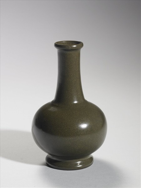 茶葉末釉長頸瓶