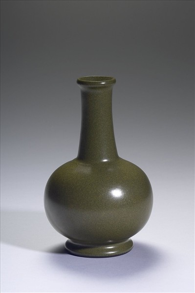 茶葉末釉長頸瓶