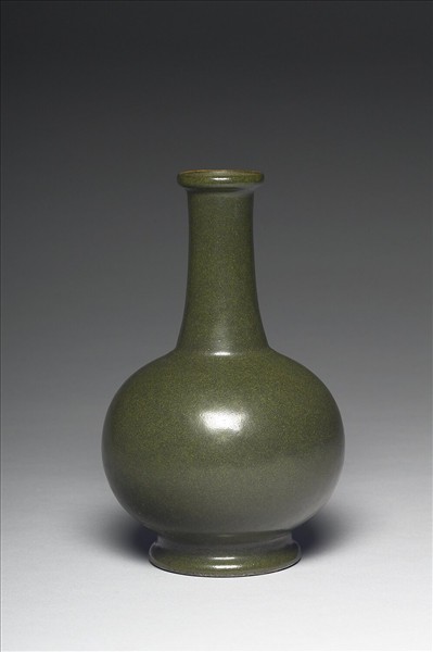 茶葉末釉長頸瓶
