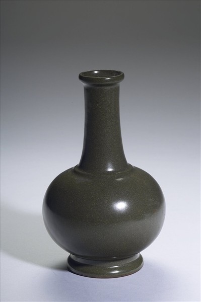 茶葉末釉長頸瓶