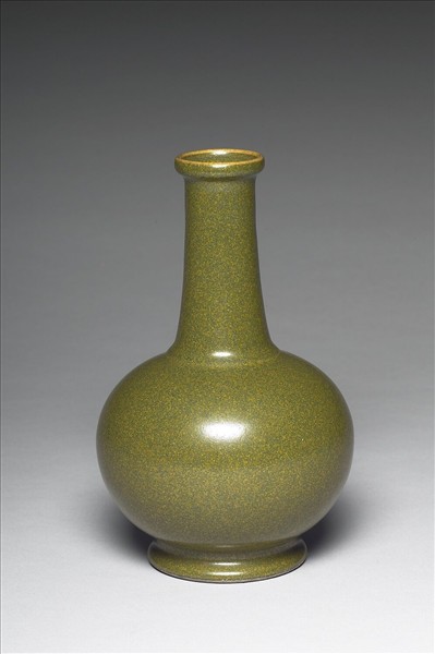 茶葉末釉長頸瓶