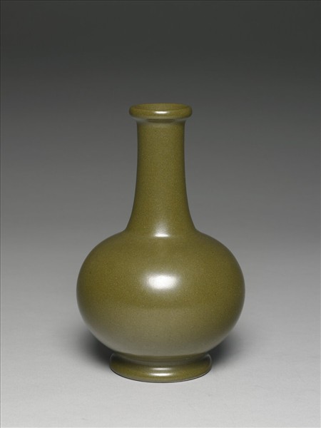 茶葉末釉長頸瓶