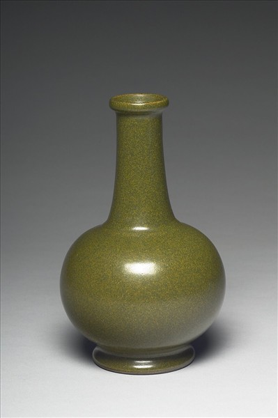 茶葉末釉長頸瓶