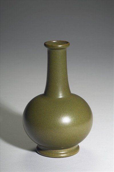 茶葉末釉長頸瓶