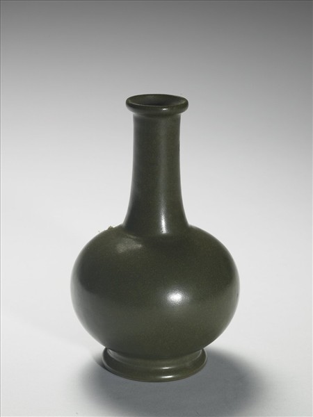 茶葉末釉長頸瓶