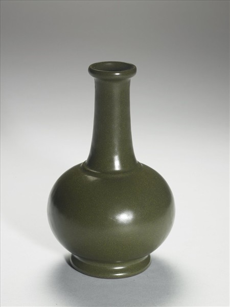 茶葉末釉長頸瓶