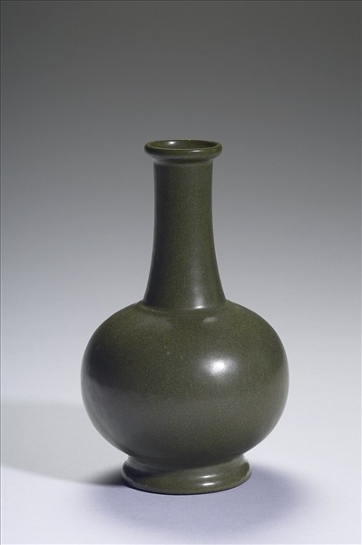 茶葉末釉長頸瓶
