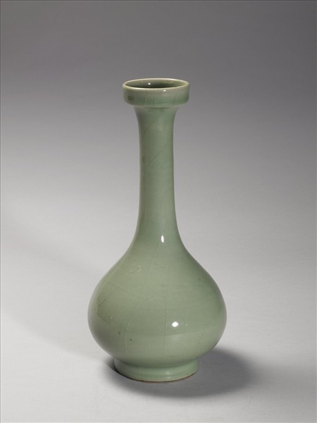 龍泉窯 青瓷長頸瓶