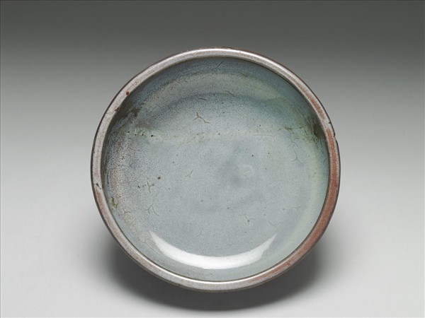 鈞窯 葡萄紫釉鼓釘洗