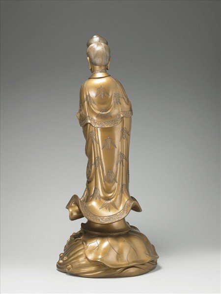 金漆夾紵觀音立像