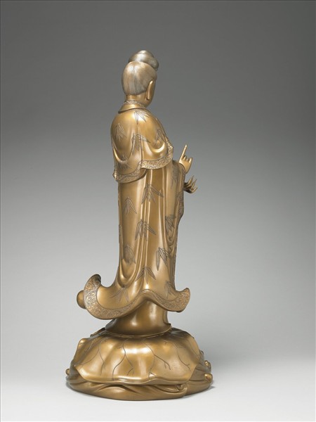 金漆夾紵觀音立像