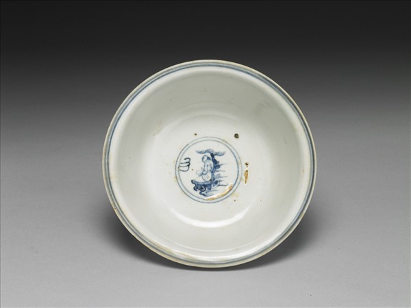 青花人物圖碗