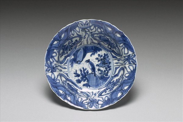 青花花鳥紋小碗