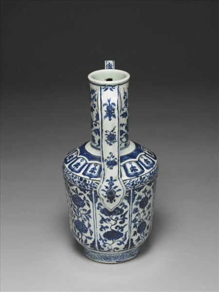 青花四季花卉紋執壺