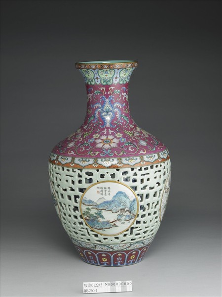 洋彩錦上添花玲瓏套瓶