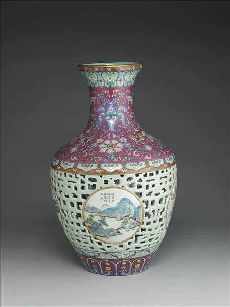 洋彩錦上添花玲瓏套瓶