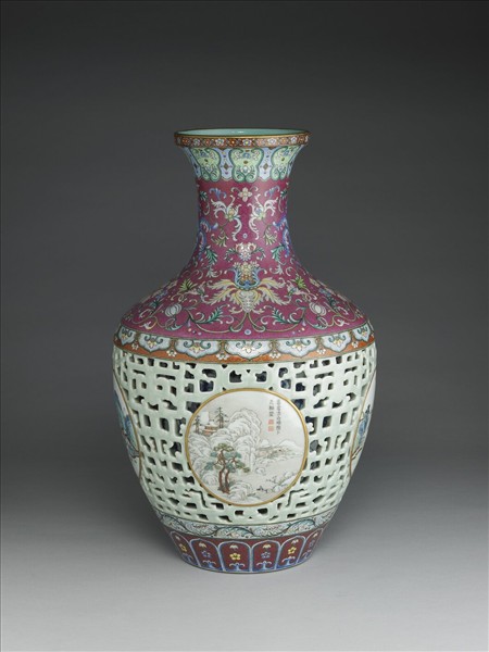 洋彩錦上添花玲瓏套瓶