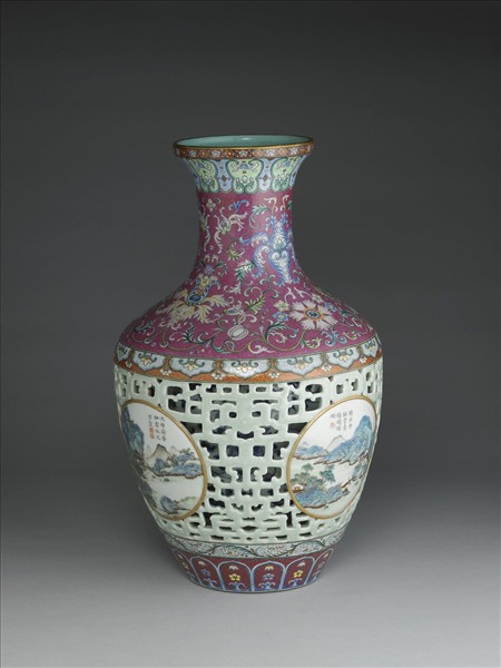 洋彩錦上添花玲瓏套瓶