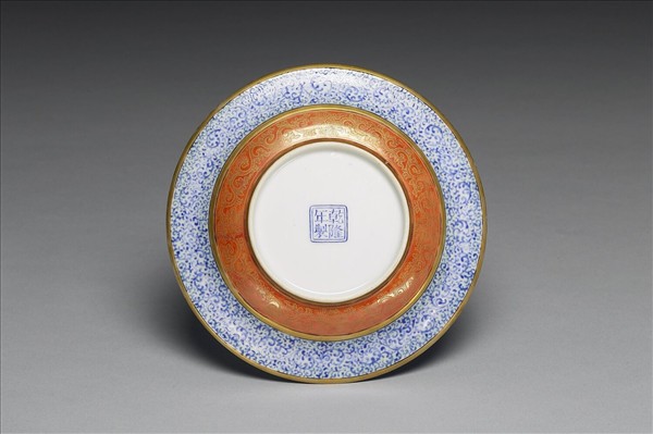 琺瑯彩課子圖碟